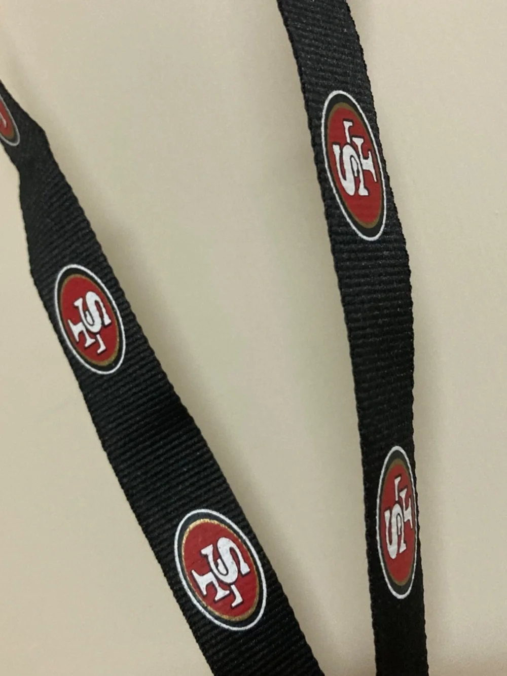 Three (3) San Francisco 49ers Football Branded Lanyards